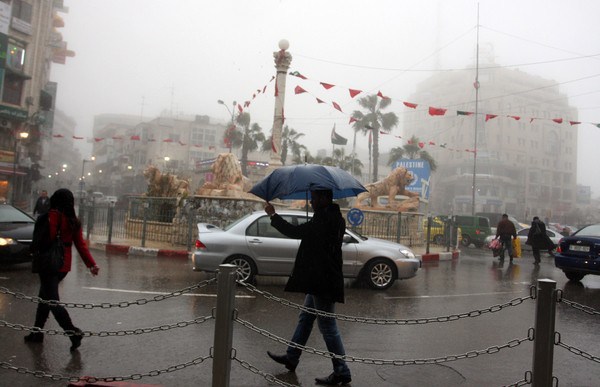 وكالة الصحافة الفلسطينية - الطقس: استمرار هطول الأمطار اليوم وغدا