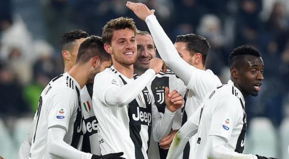فرحة لاعبي يوفنتوس بالفوز