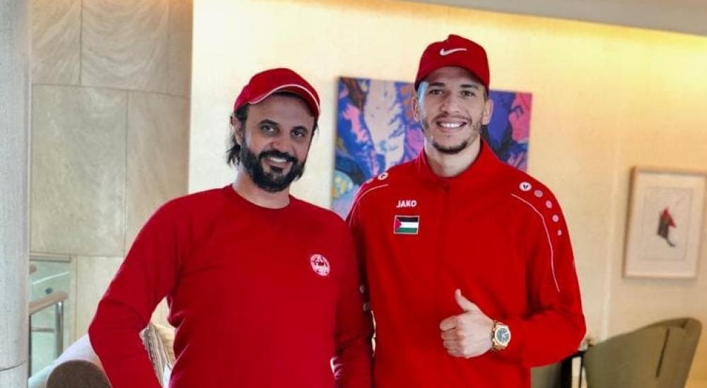 محمود وادي ومدير أعماله أسيد الخضر