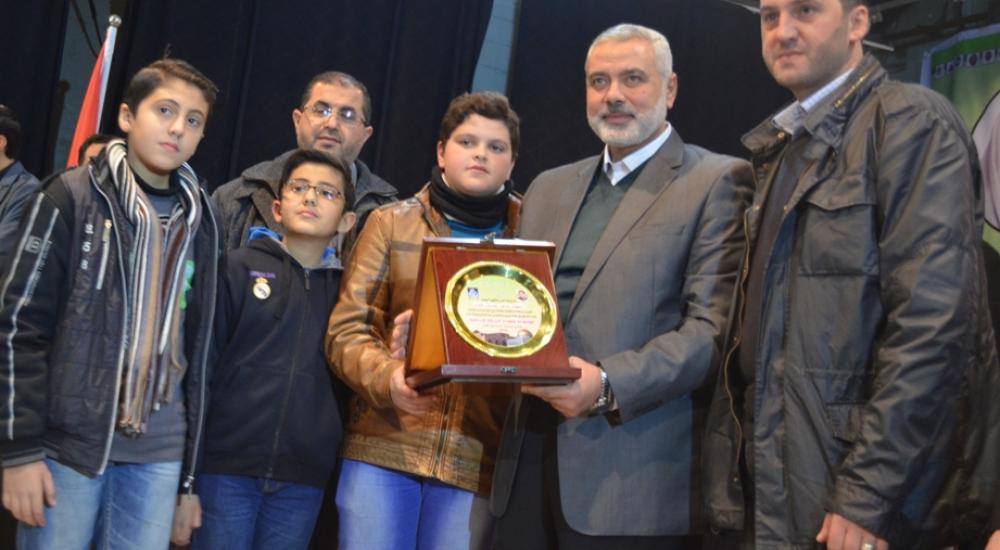 هنية قال إن التكريم وفاءً لدماء الشهداء