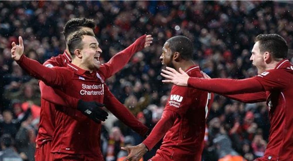 شاكيري سجل هدفين