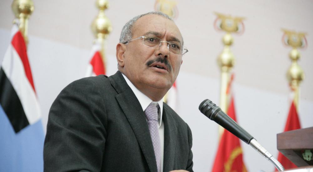  الرئيس اليمني السابق علي عبدالله صالح