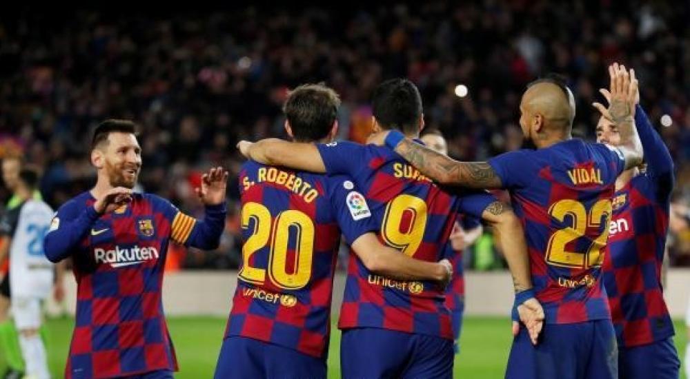 لاعبو برشلونة