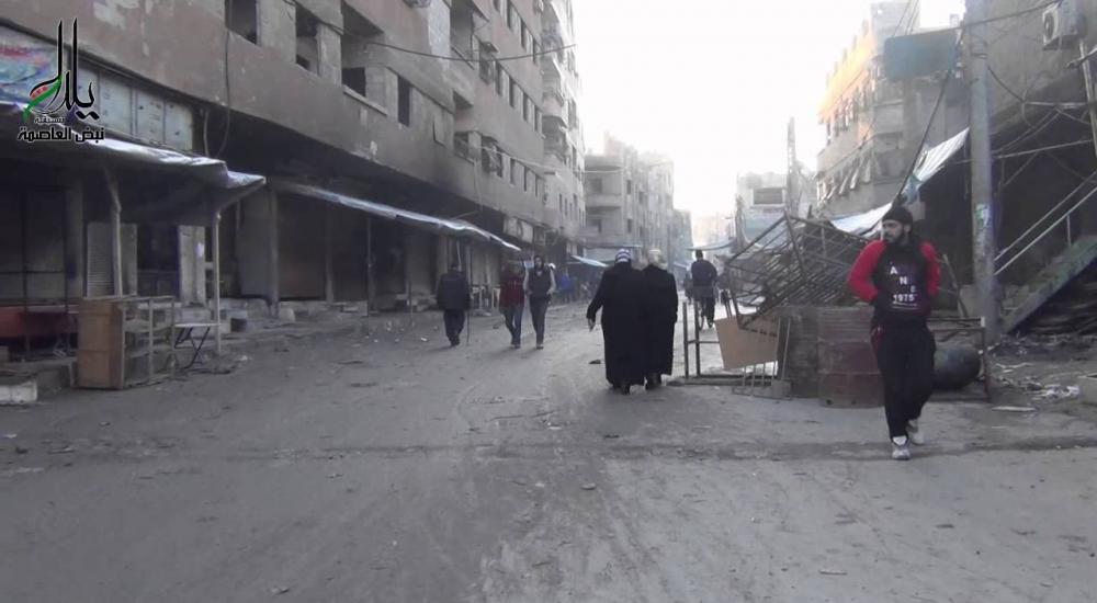 الأوضاع الإنسانية متفاقمة داخل مخيم اليرموك للاجئين الفلسطينيين (أرشيف)