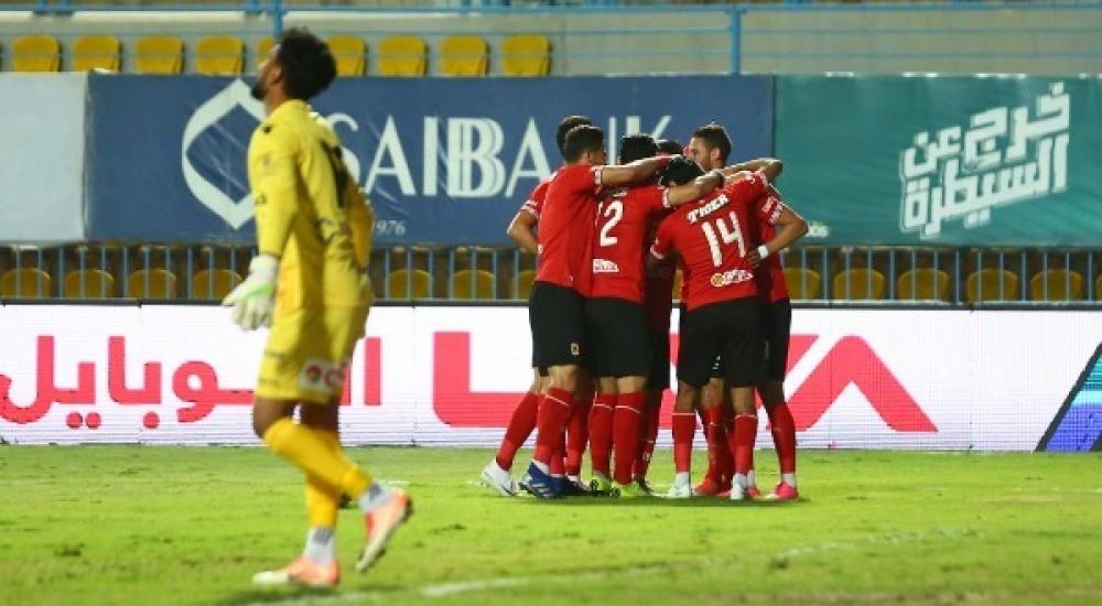 فرحة لاعبي الأهلي