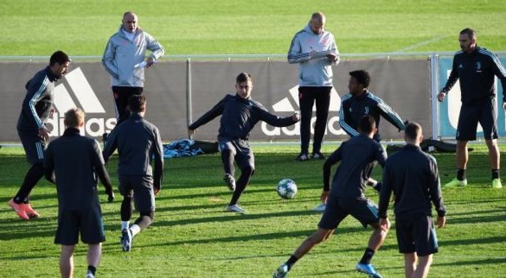 جانب من تدريبات سابقة لفريق يوفنتوس