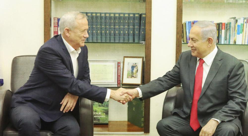 Netanyahu-Gantz-meeting-Blue-and-White-Photo_web