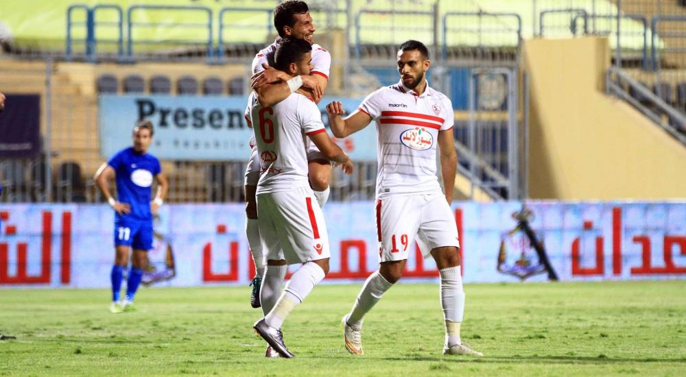 فرحة لاعبي الزمالك بالفوز