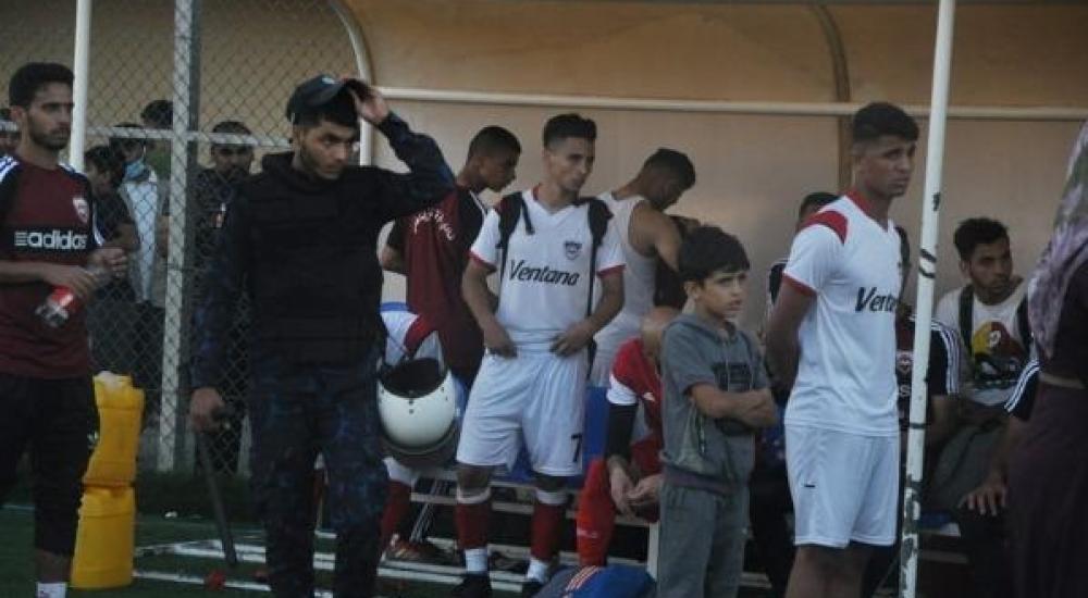 انسحاب لاعبي غزة الرياضي من المباراة