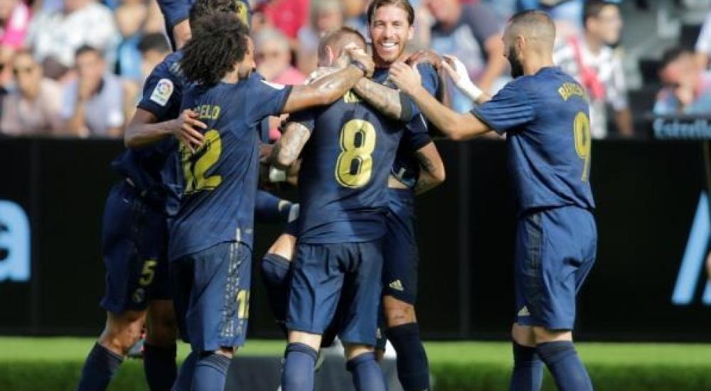 فرحة فريق ريال مدريد