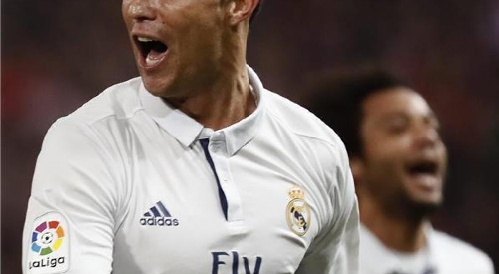 رونالدو سجل 18 هدفاً للريال في مرمى أتلتيكو مدريد