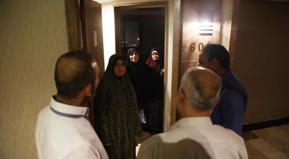 وكيل وزارة الأوقاف يتفقد حجاج الجالية الفلسطينية بمصر