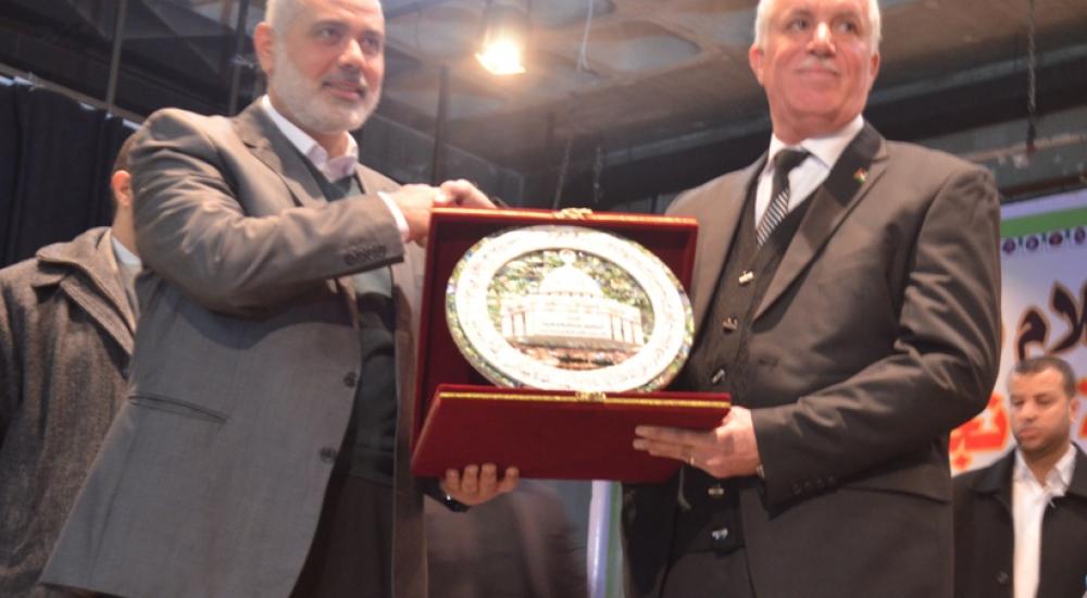 هنية قال إن التكريم وفاءً لدماء الشهداء