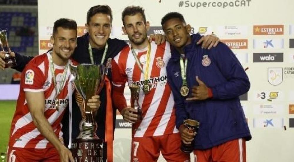 احتفال لاعبو جيرونا