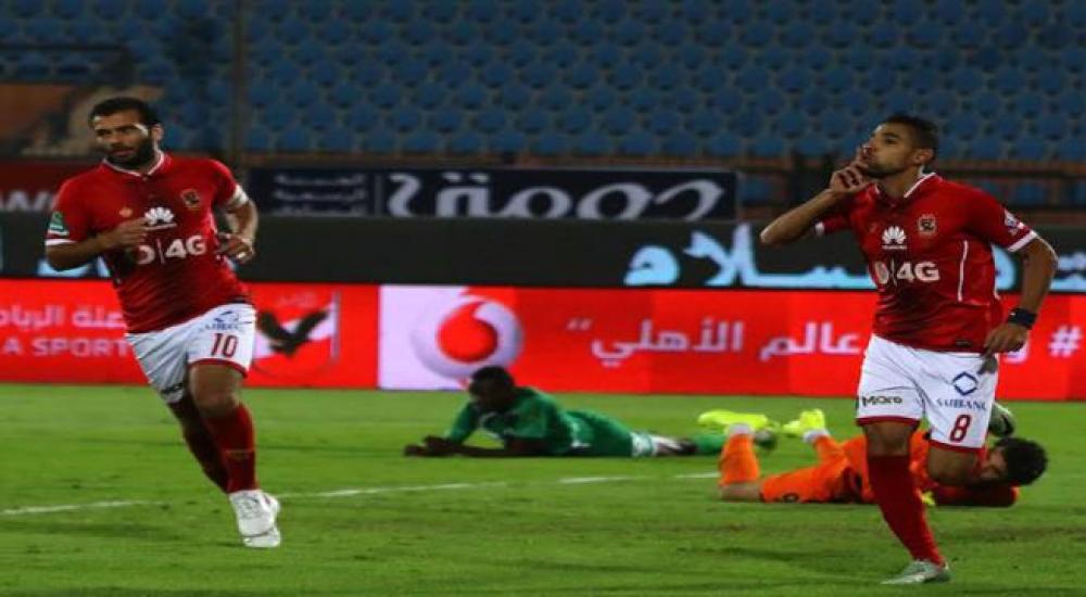 فرحة لاعبي الأهلي بالفوز