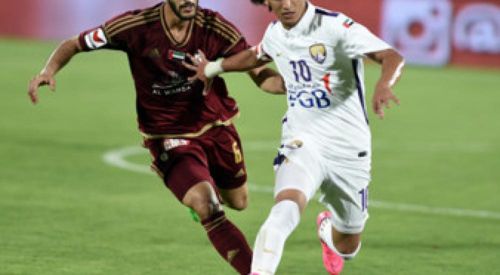 جانب من مباراة سابقة بين العين والوحدة