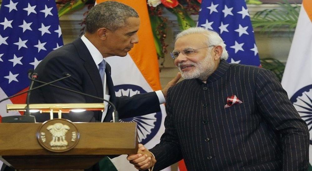 الرئيس الامريكي ورئيس وزراء الهند
