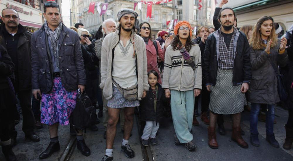 جانب من التظاهرة