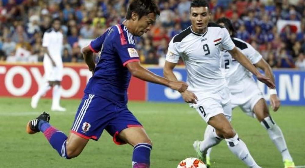 اليابان فازت على العراق بهدف نظيف