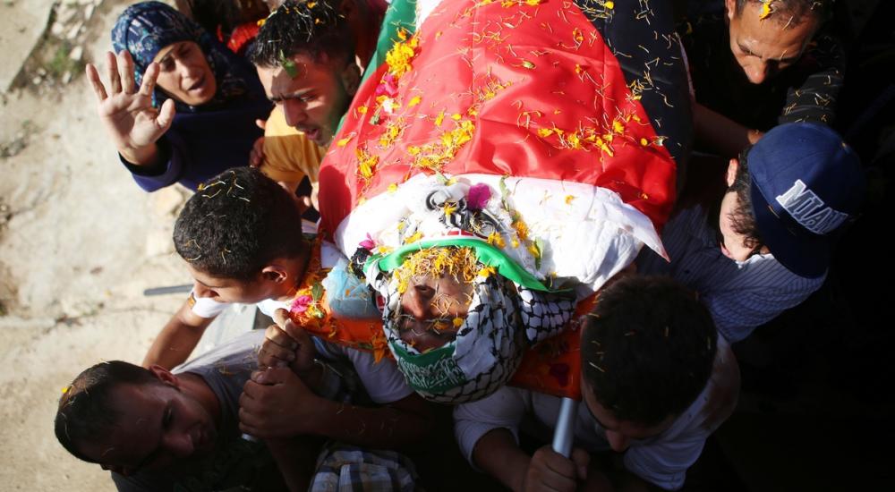 تشييع جثمان الشهيد محمد شماسنة بالقدس