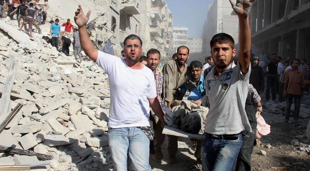 استهداف وتدمير بيوت في سوريا