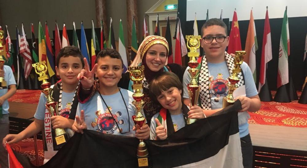 طلبة فلسطين يحصدون المركز الثاني بمسابقة الحساب الذهني العالمية  11-12-2017