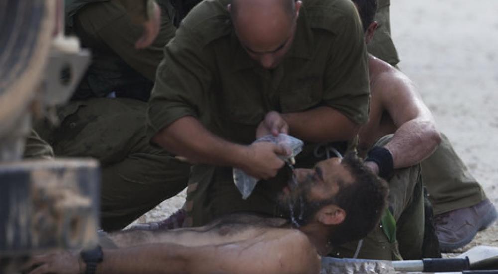 أحد جنود الاحتلال المصابين