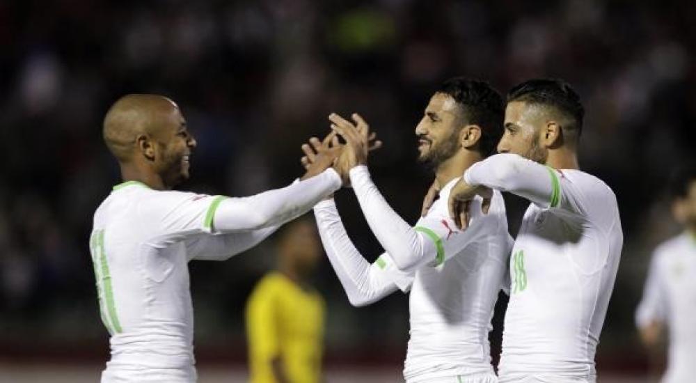 رياض محرز مع منتخب الجزائر