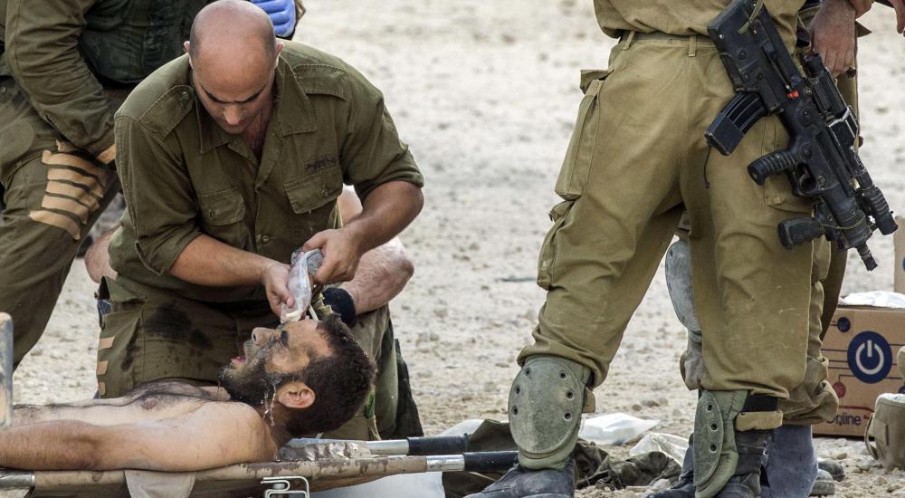 جندي مصاب من جيش الاحتلال الإسرائيلي