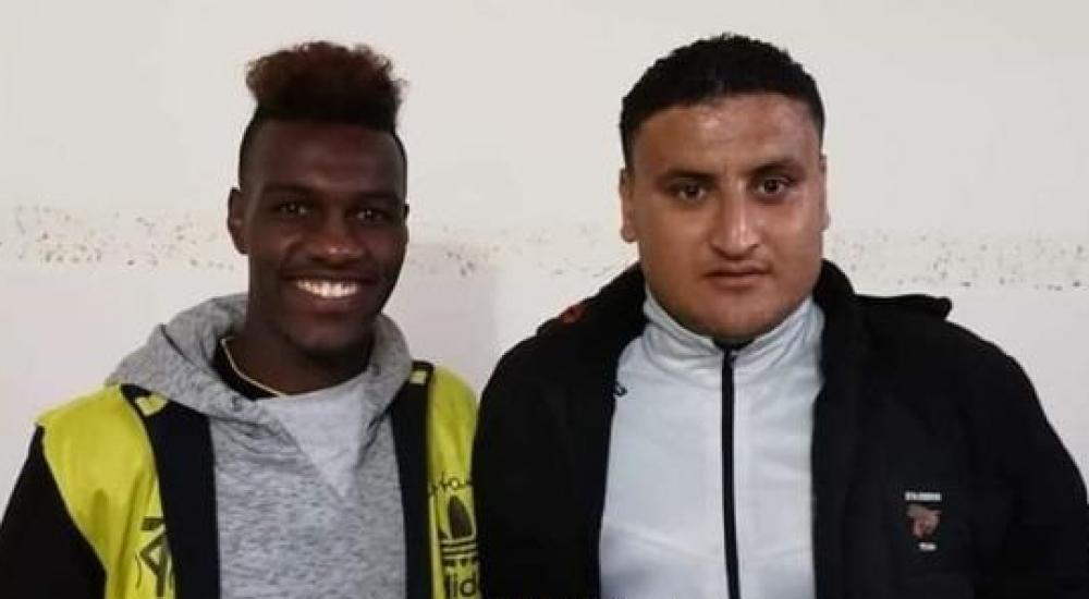 بريك بصحبة المدير الفني لبيت حانون الرياضي محمد العماوي