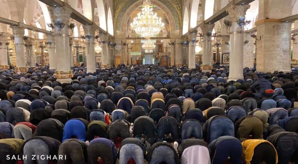 من صلاة فجر اليوم بالمسجد الأقصى المبارك