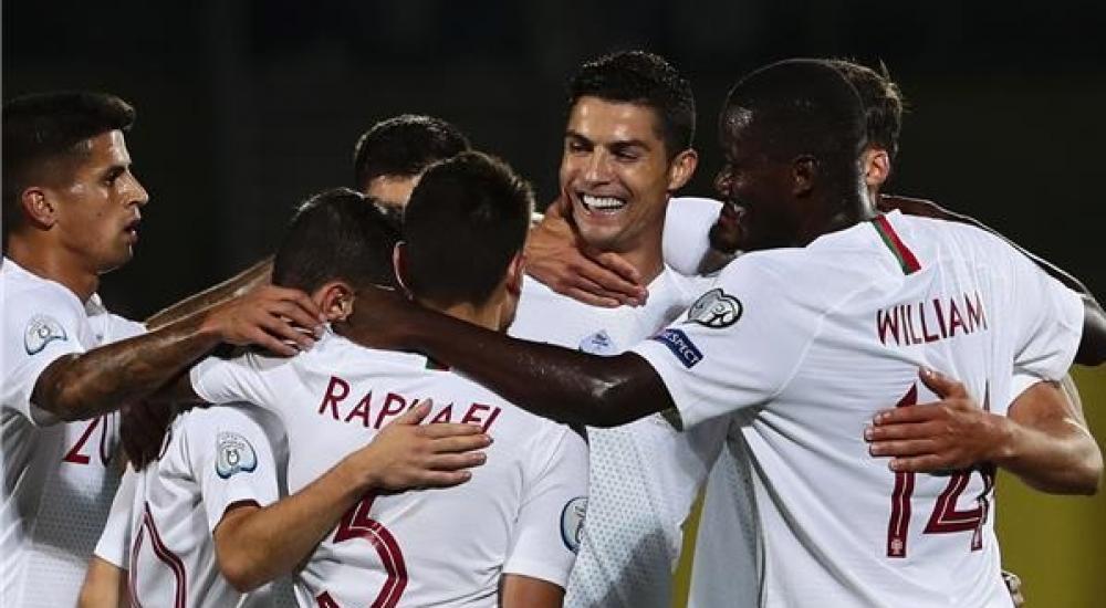 فرحة رونالدو وزملاؤه