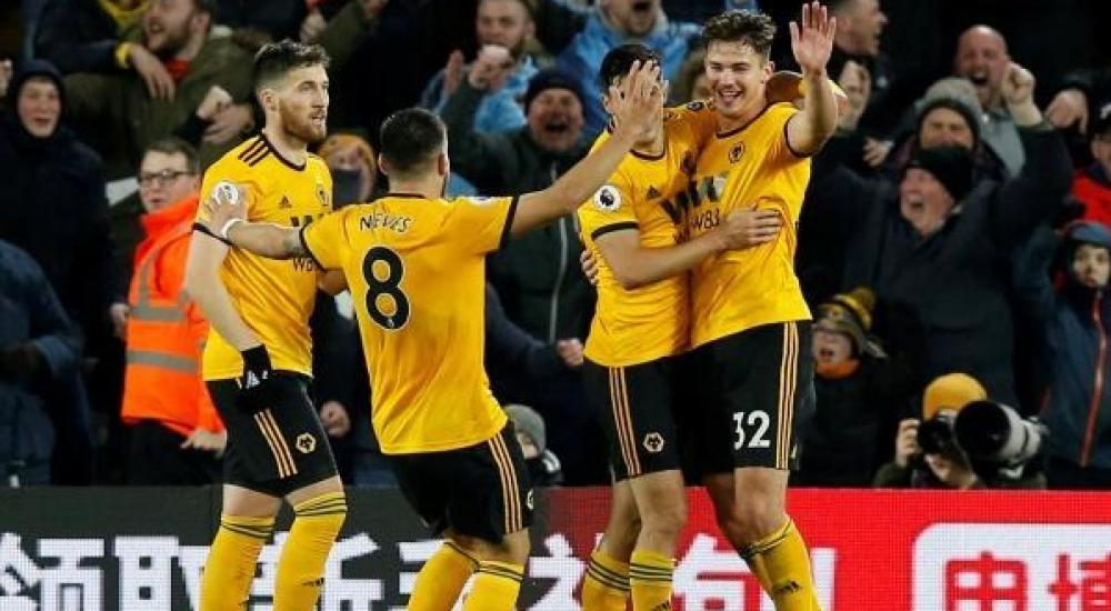 فرحة لاعبي وولفرهامبتون