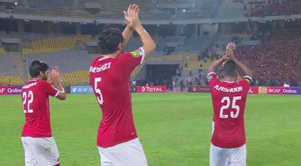 الأهلي فاز على القطن الكاميروني بثلاثية لهدف