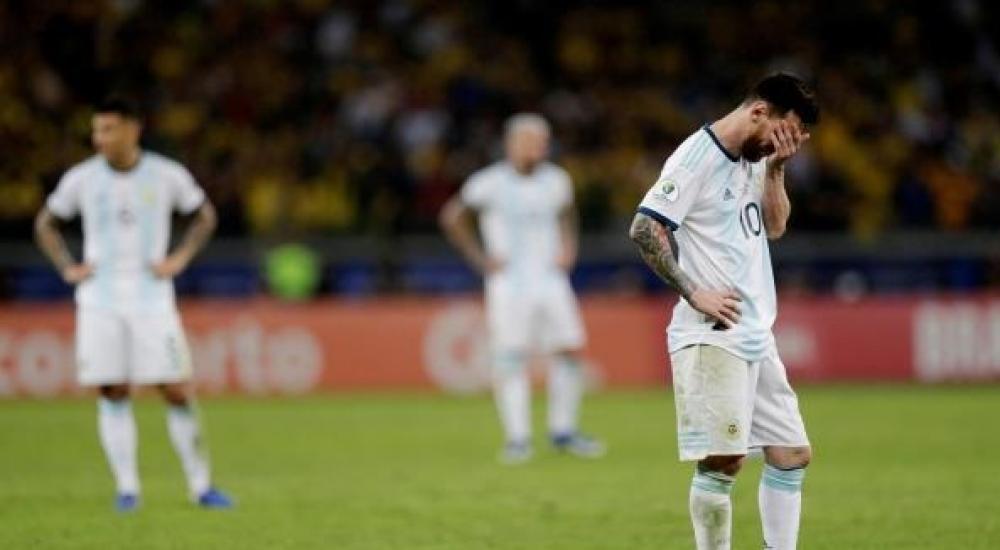 ميسي بعد خسارة الأرجنتين من البرازيل في نصف نهائي كوبا أميركا