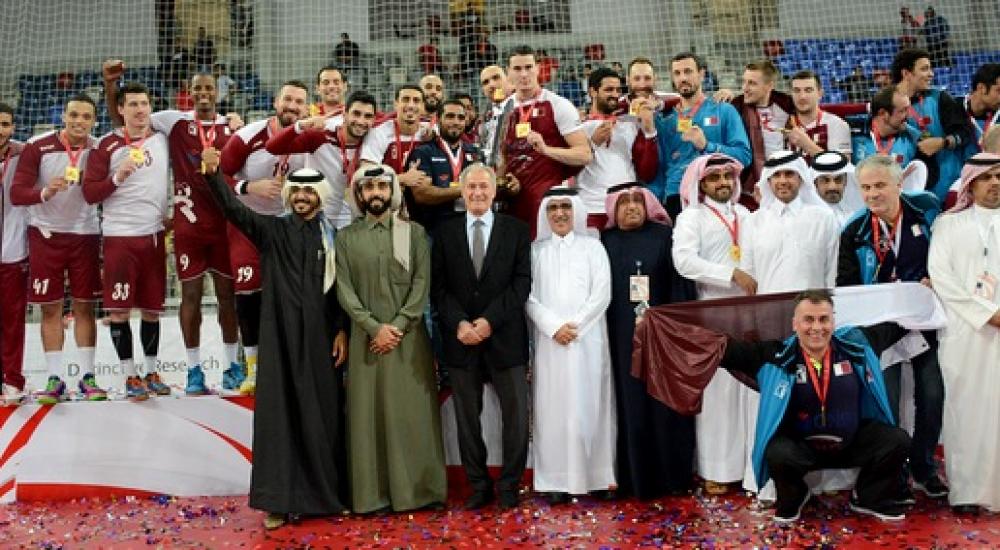 قطر فازت في النهائي على البحرين