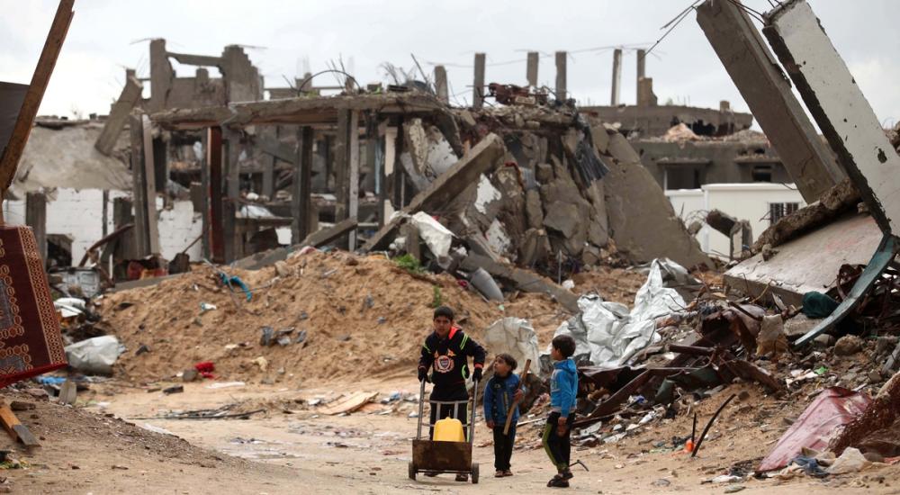 منازل مدمرة بفعل العدوان الإسرائيلي الأخير على قطاع غزة (صفا)
