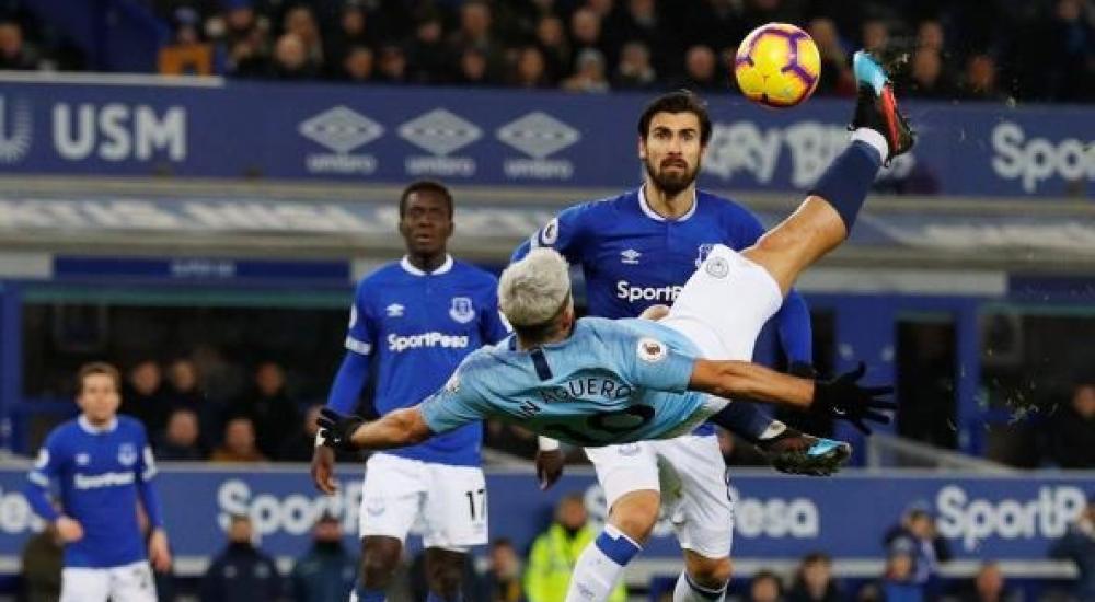 مانشستر سيتي فاز على إيفرتون بهدفين نظيفين