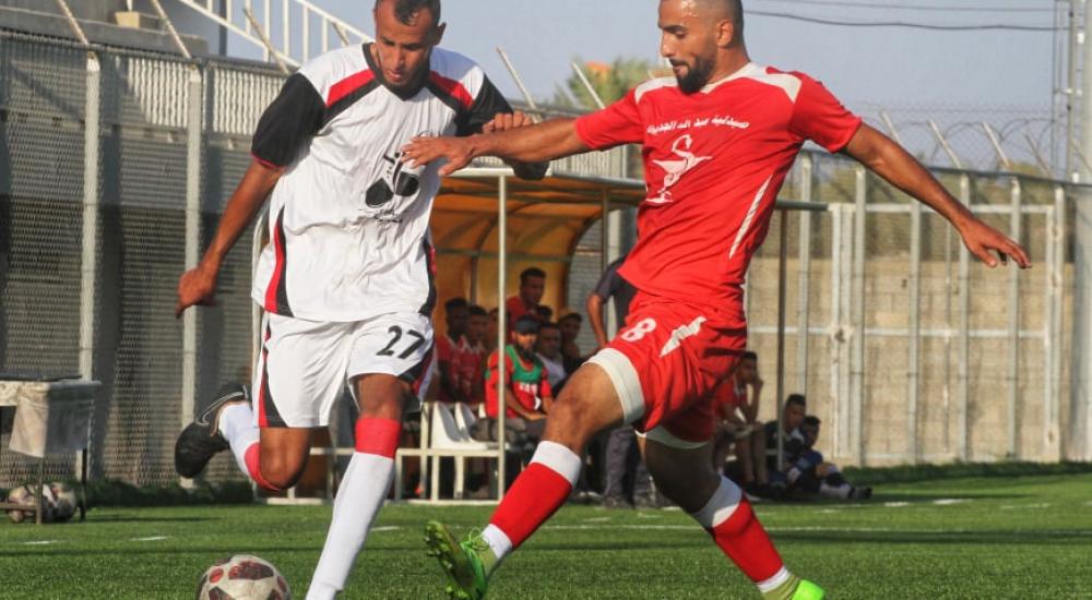 المغازي فاز على العطاء بهدفين لواحد