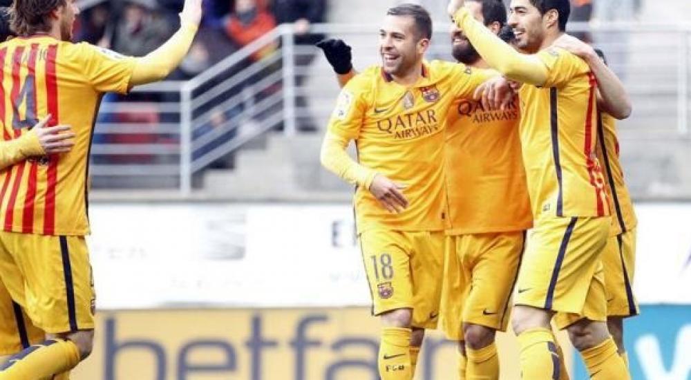 برشلونة رفع رصيده إلى 72 نقطة