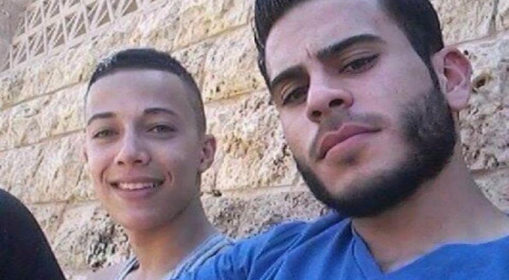 الشهيدان حسين محمد أبو غوش (17 عاما) وإبراهيم علان (22 عاما)