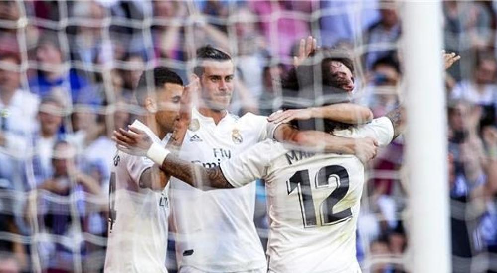 فرحة لاعبي الريال بالفوز