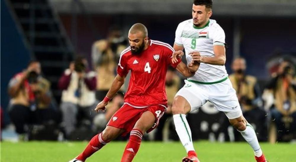 جانب من مباراة الإمارات والعراق