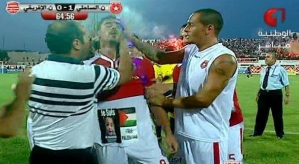 بونجاح يهدي هدفه للطفل الشهيد الدوابشة