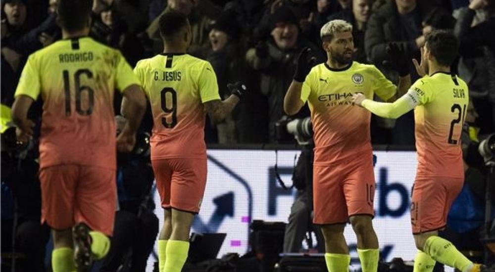 فرحة السيتي بالفوز