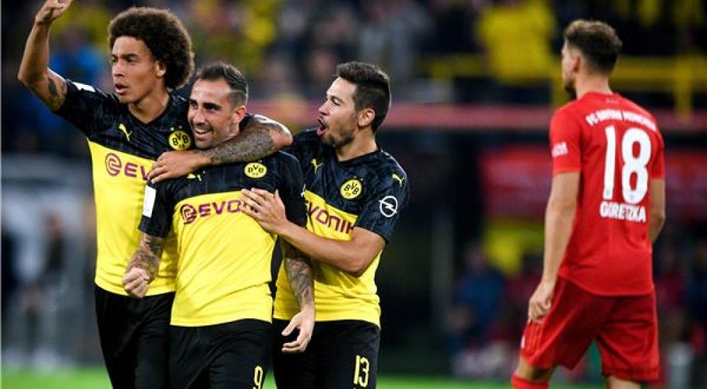 فرحة لاعبي بوروسيا دورتموند