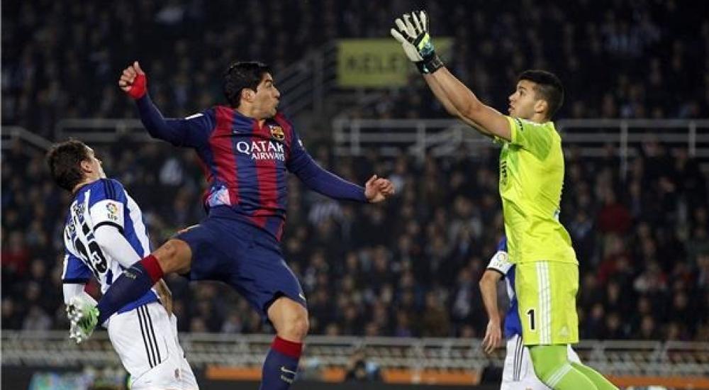 برشلونة فشل في الفوز على سوسييداد بملعبه منذ 2007