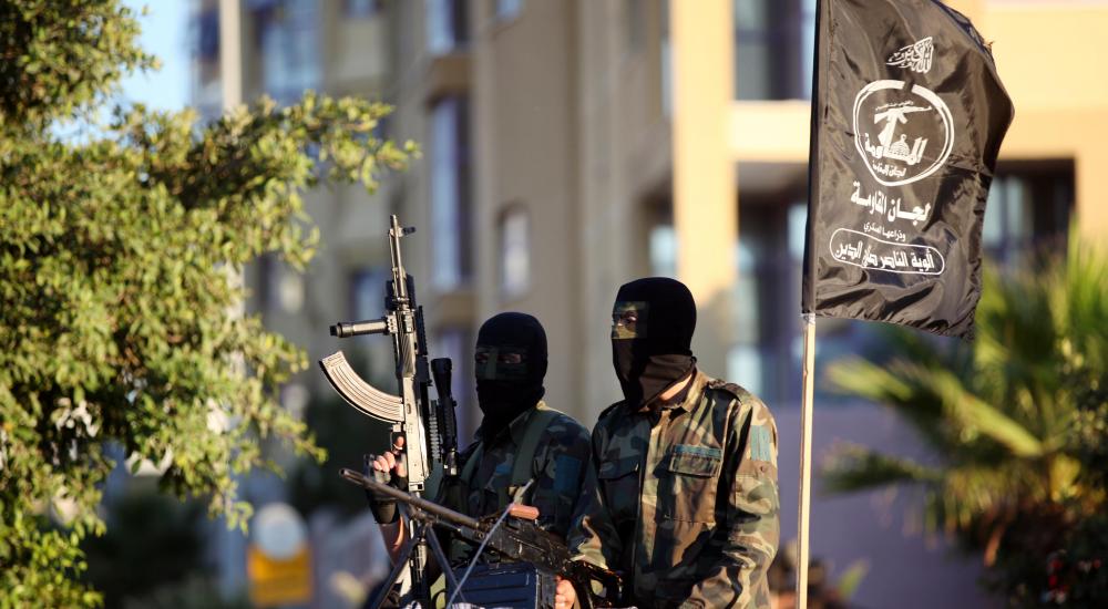 مقاومون من لجان المقاومة الشعبية في غزة