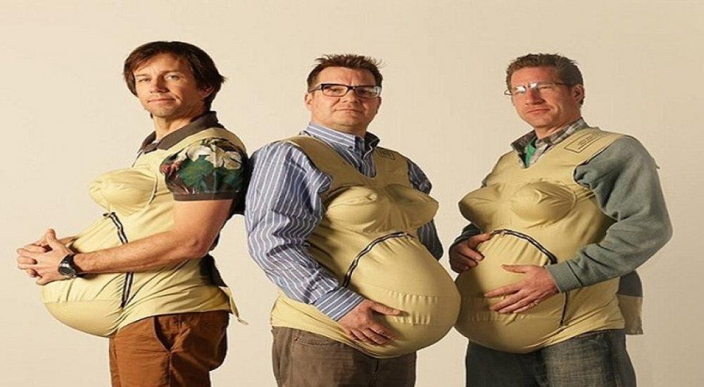 3 رجال يخوضون تجربة الحمل