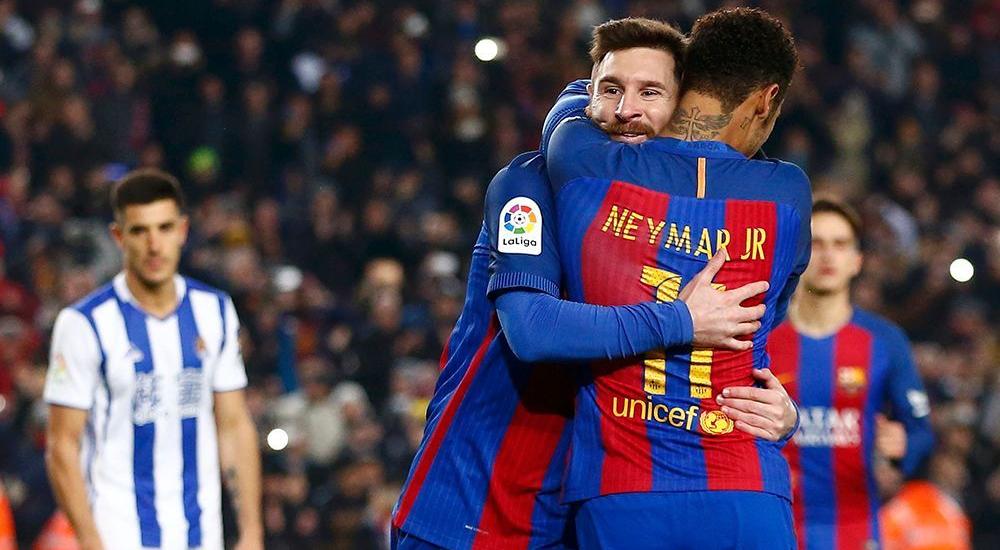 برشلونة فاز بسداسية لهدفين في مجموع الذهاب والعودة